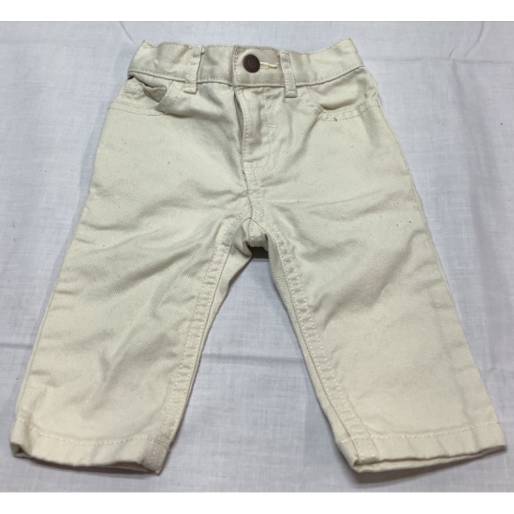 Tommy Hilfiger Boys Tan Slim Straight Jeans Size 3-6 Months Logo